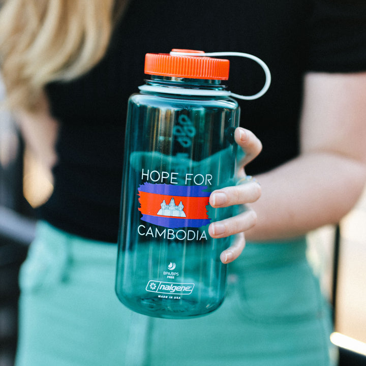 Hope for Cambodia 32oz Nalgene - stay hydrated while sharing the need for clean water in Cambodia! All proceeds give clean and living water to the unreached.