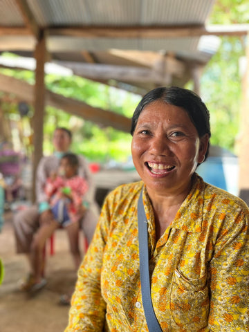 Chet Mao, the woman behind a growing house church in an unreached region of Cambodia. She partnered with neverthirst on a school WASH project to help share the gospel with her village.